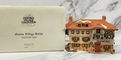 Dept 56 Alpine Village Gasthof Eisl 6540-4 Lighted Building Tested w/ Box