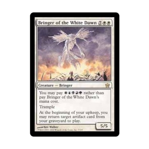 WOTC MtG Fifth Dawn Bringer of the White Dawn (R) (Foil) EX