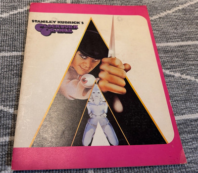KUBRICK A Clockwork Orange UK original 1972 film souvenir programme - RARE