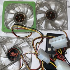 Lot 3 Pc Rosewill Light Up Cooling Fans & The...