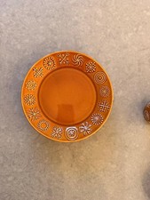 4 Portmerion Totem 1960s brown side plates by Susan Williams-Ellis