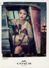 COACH magazine AD #031 OOP 2018 SELENA GOMEZ ...