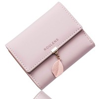 Geldbeutel Damen Portemonnaie Rfid Veganes Leder KartenfäCher Rosa Kurzformat