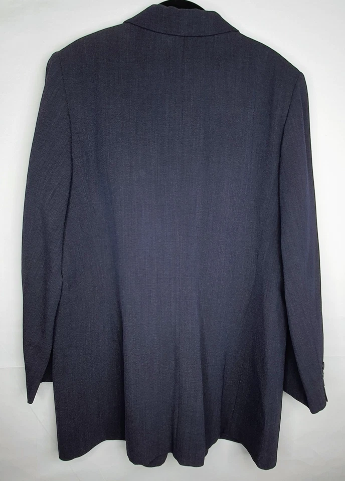 JNY Pantalón Traje Mujer Blazer 16, Pantalones 14, Mezcla Lana Carbón Forrado De Colección  Foto 4 de 4