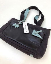 Radley Handbag Brown & Pale Blue Pre-Owned with Tags