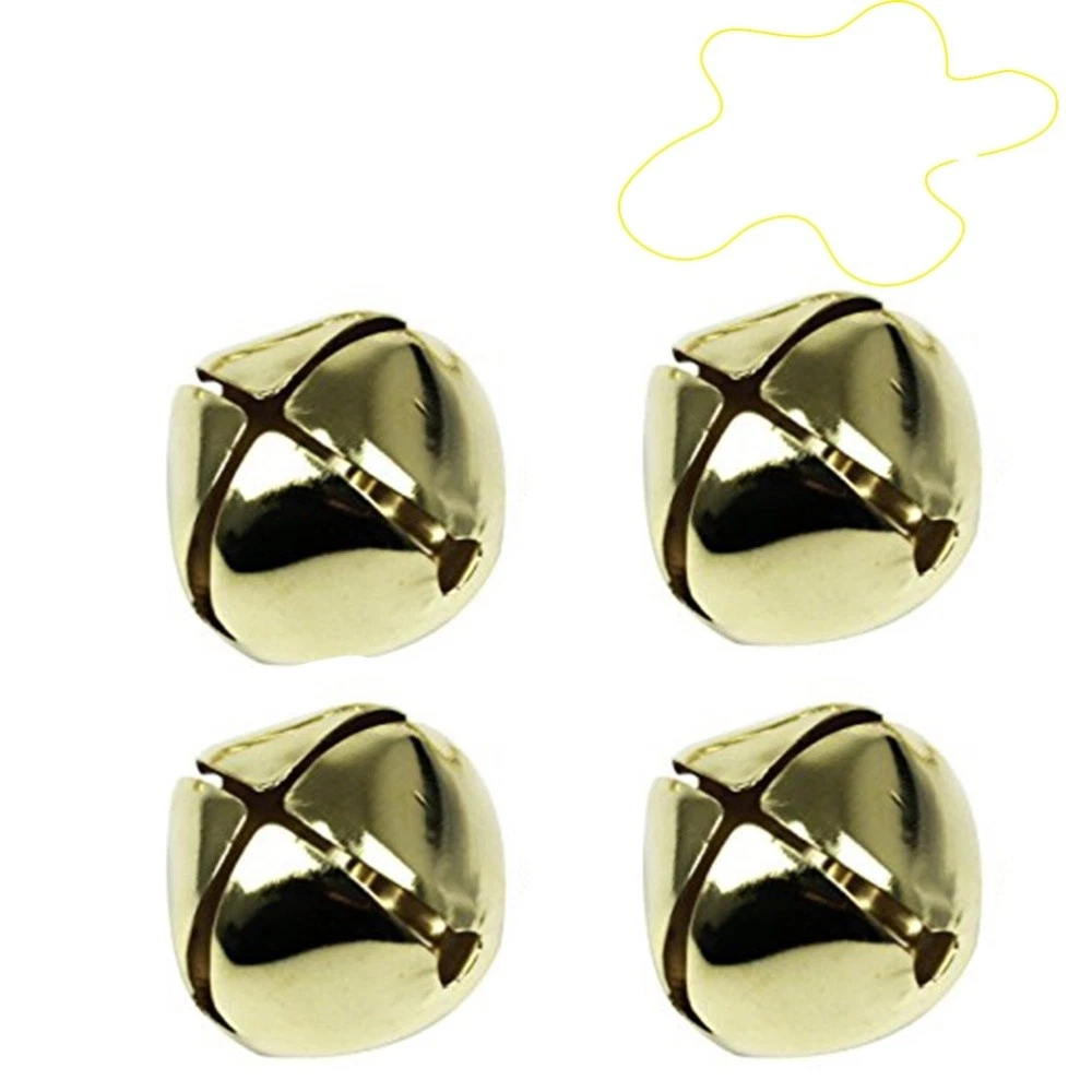 120 Clochettes Dorées Jingle Bells | Mini Cloches De Noël 14 Mm | Pour Décoration, Artisanat, Animaux