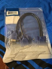 VGA Splitter Cable VGA Y Cable Screen Duplication 1 Foot Cable Matters