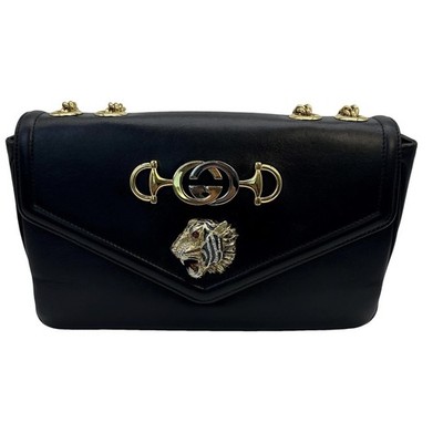 Gucci  Tiger Rajah Shoulder Bag Black