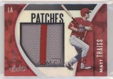 2021 Panini Absolute Patch Holo Silver 14/25 Matt Thaiss #PAT-MT Patch 1u6