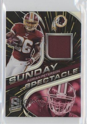 2020 Panini Spectra Sunday Spectacle Relics Hyper Prizm /75 Adrian Peterson 6o3