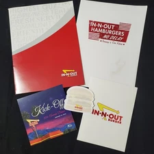 IN-N-OUT Burger Collectors Set Folders, Picture, Kick-Off Dinner, Post-it Notes