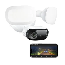 Elite Floodlight WiFi, 4K 8MP 180° Panoramic Wired Floodlight Camera, Adjusta...