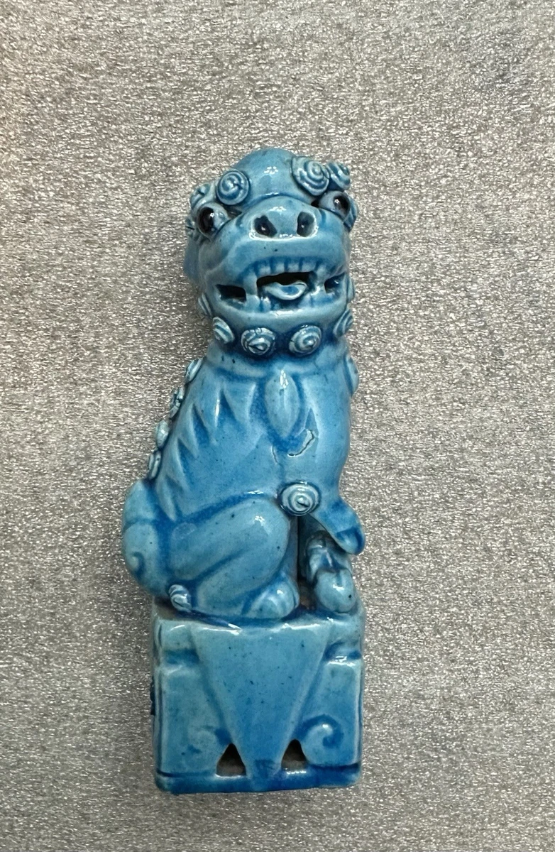 陶瓷蓝色清朝(1644-1911) 中国朝代中国风雕像、雕像| eBay