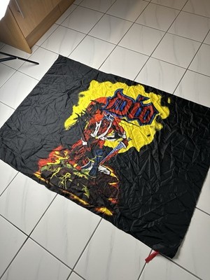 Vintage 90s DIO Flag Band Merch Rock Banner Flagge Y2k