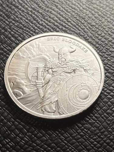 Silver 1 oz Legendary Warriors: Eric Bloodaxe Round BU #1081