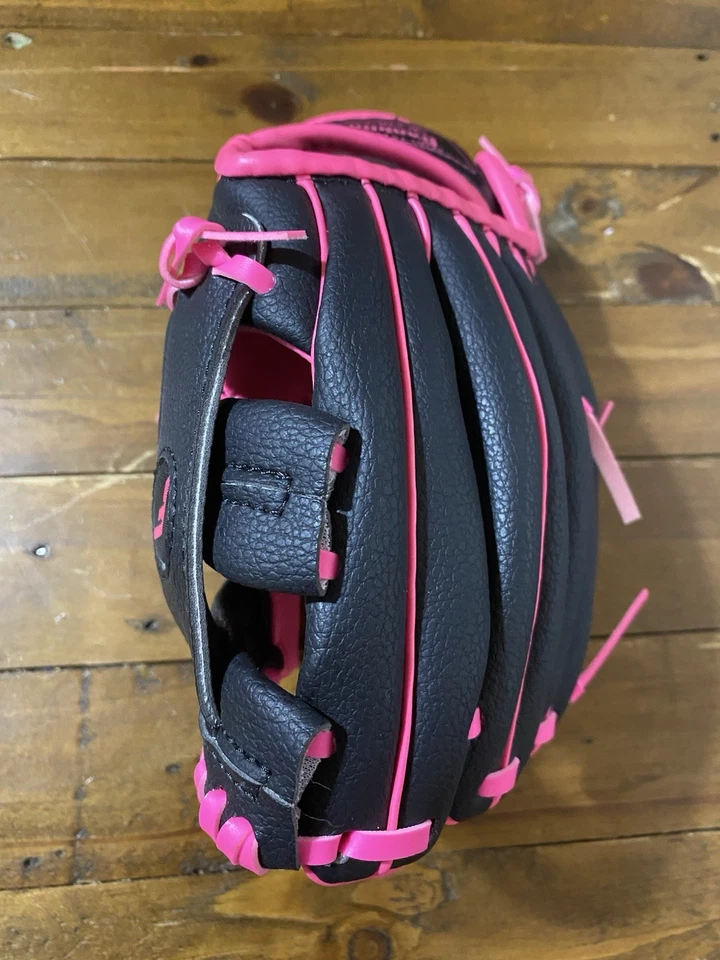 Guante de béisbol Franklin Youth T-Ball rosa infierno y negro para diestros 24950 9" Foto 3 de 4