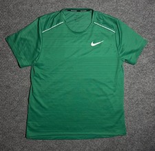Nike Dri-Fit Miler Running Training Shirt Green Men  s Size Large CU0326-319