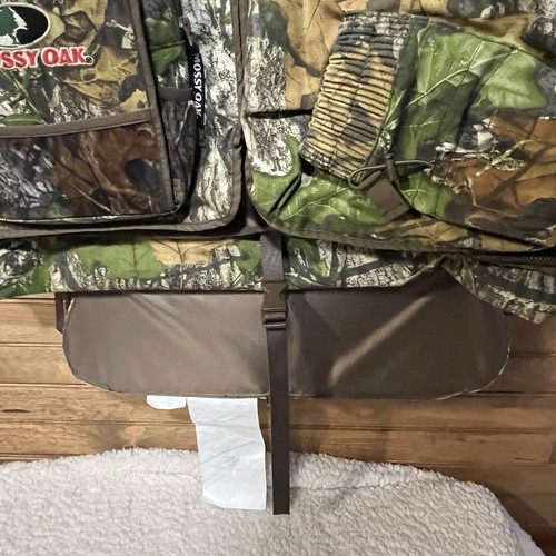 Mossy Oak Men’s Turkey Vest Camo Seat Cushion Pockets Size 46/48 NWT - Picture 7 of 15
