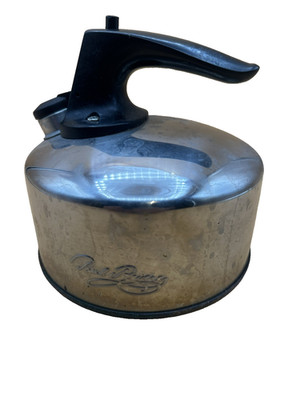 Revere Ware  Whistling Tea Kettle1801 194C  Pot Copper Bottom 1 Qt