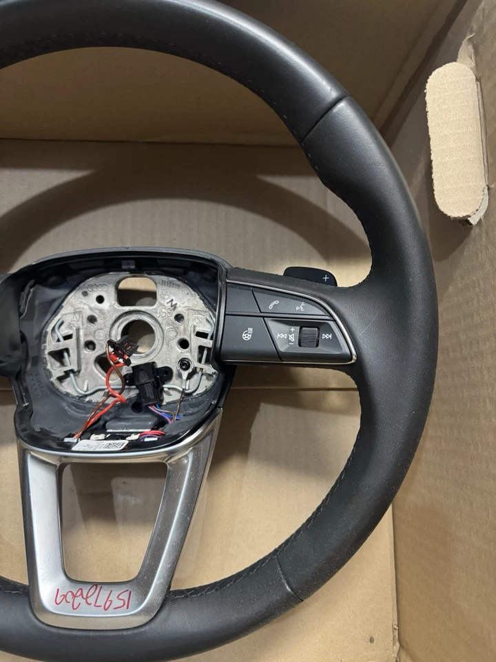 2021 2022 2023 Audi Q5 SQ5 Steering Wheel Black Aluminum OEM 80A-419-091-CM-MJM - Image 4 of 4