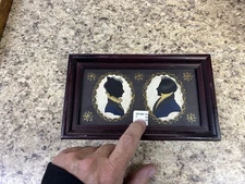 Antique DOUBLE HOLLOW CUT SILHOUETTES 19th Century American copy