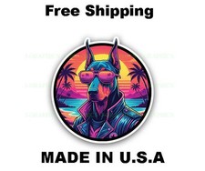 Doberman Cool Dog Vinyl Playful Decal Sticker Cute Pet Puppy B