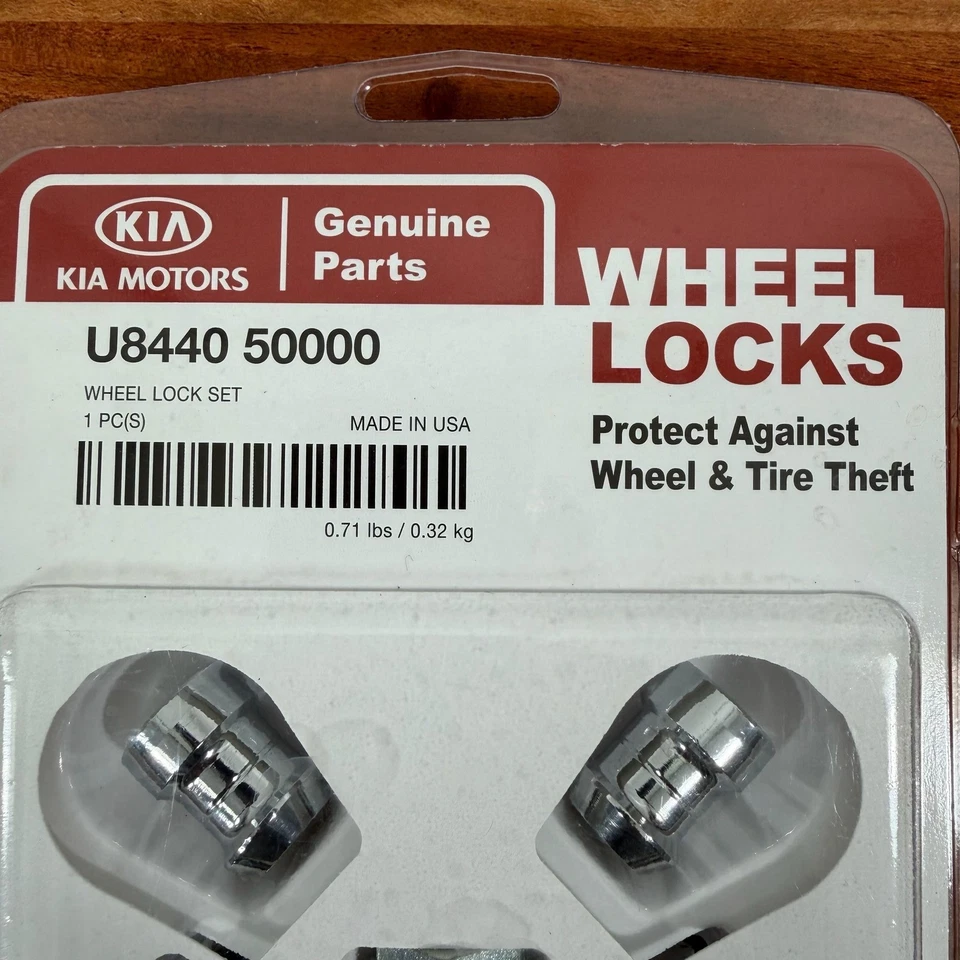 Kia Genuine Parts U8440 50000 Wheel Lock Set Protect Against Theft Made in USA - Image 3 of 3