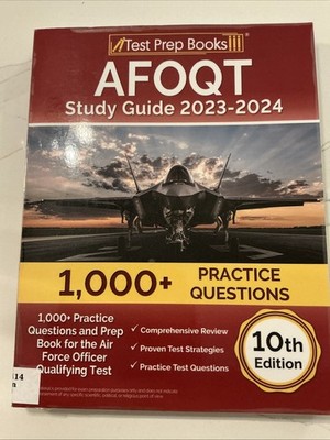 AFOQT Study Guide 2023-2024: 1,000 Practice Questions and Prep Book - VERY GOOD