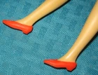 VINTAGE BARBIE 4 FRANCIE SEARS ORANGE ZIP CLOTHES 1548 FASHION BUCKLE SHOES RARE