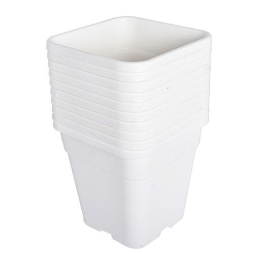 1/2/3/5/7/10 Gallon Re-usable Square Nursery Pot Plastic Grow Pots Plant - Picture 15 of 31