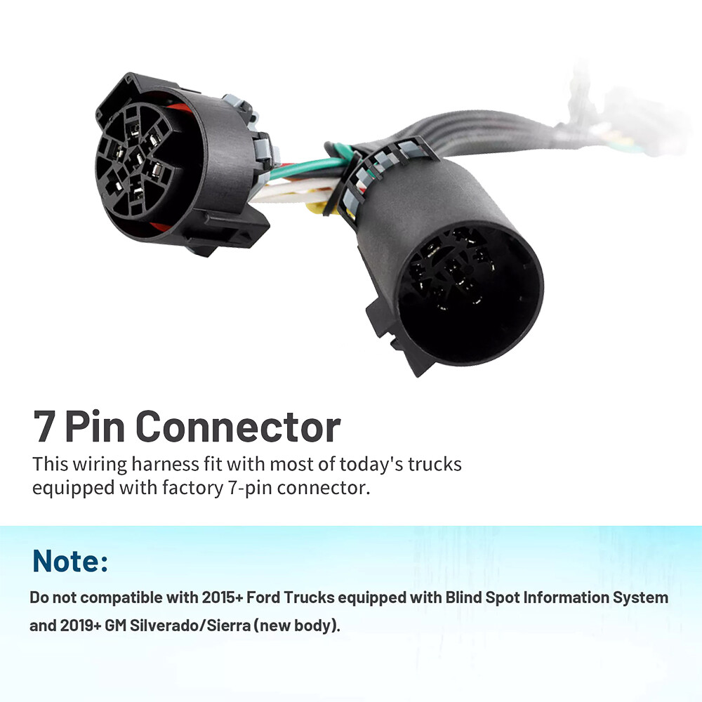 For Nissan Titan Titan XD Trailer Tow Light Bar Wire Harness 7 Way To 4 Pin Plug - Foto 6