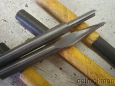 5 pcs., new, .203" (13/64") dia., Solid Carbide,  1/4" Shank Router Bits