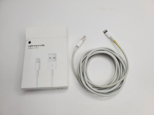 Genuine Apple 2m Lightning to USB Charge Sync Cable for iPhone 11 pro XR Xs X 8 - Afbeelding 1 van 1