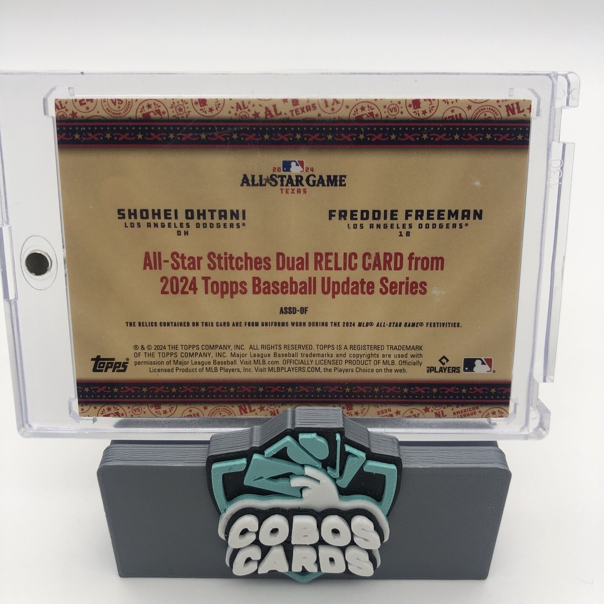 大谷翔平 2022 TOPPS ALL-STAR RELICS #ASSCSO2 大谷翔平 2022 TOPPS ALL-STAR RELICS #ASSCSO