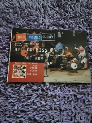 TPGM50 ADVERT 5X8 NEW FOUND GLORY : 'HIT OR MISS' DEBUT SINGLE