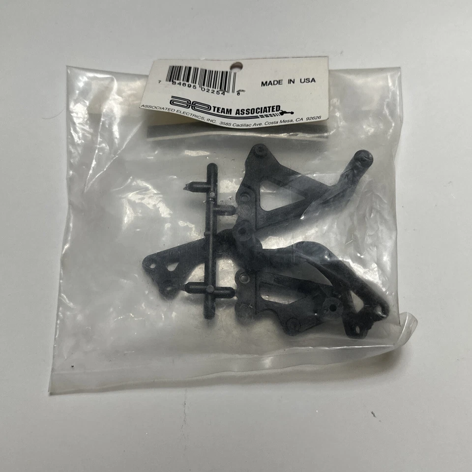 Vintage RC Team Associated NTC3 Series Chassis Brace Set Plastic Black 2254 - Image 4 of 4