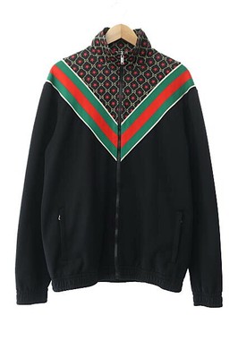 Gucci 19AW GG Star Oversize Jersey Jacket Black Logo Men
