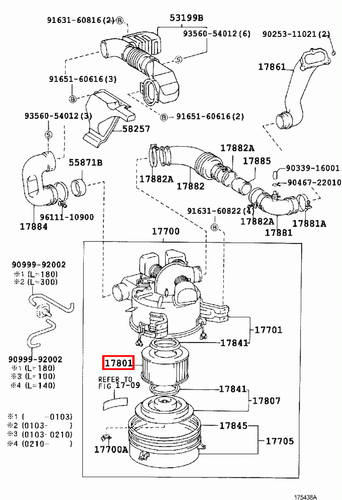 Genuine LandCruiser HJ60 HDJ80 HDJ79 HDJ78 FZJ80 1FZ 1HD 2H Engine Air Filter - Picture 8 of 20
