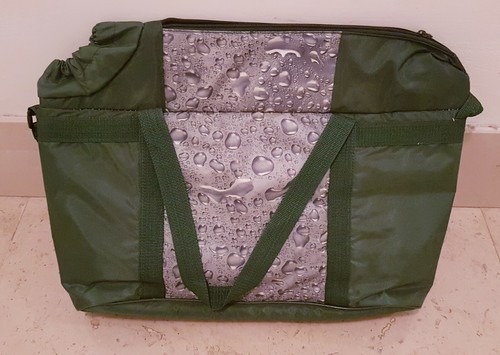Borsa termica verde zaino frigo nylon porta bottiglie termico mare | eBay