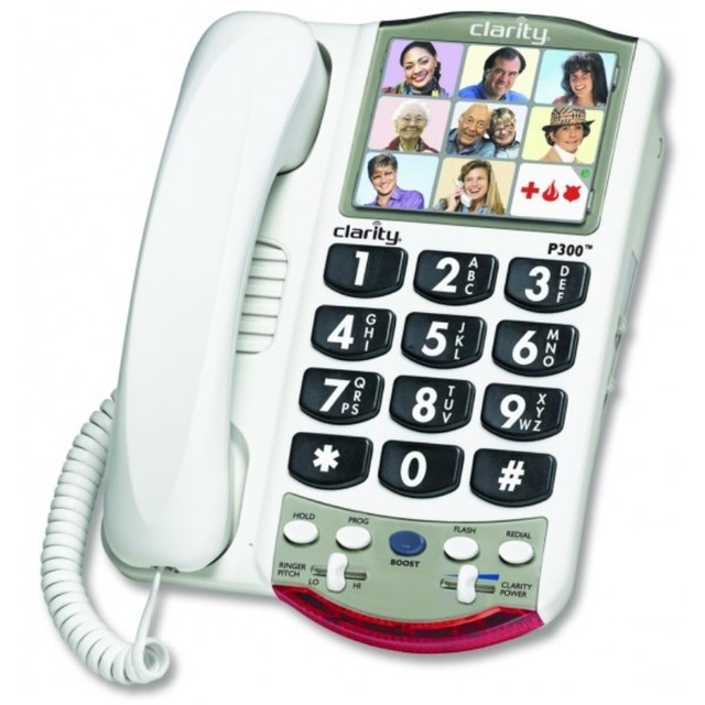 Ameriphone / Clarity P300 Photo Dial Phone With Adjustable Amplifier