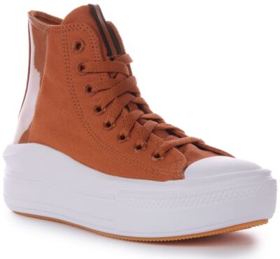 Converse A04673C All Star Move Platform Hi Tortoise Brown Womens US 5 - 10