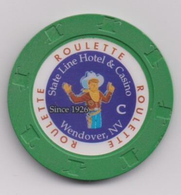 State Line Casino Roulette Chip, Wendover NV