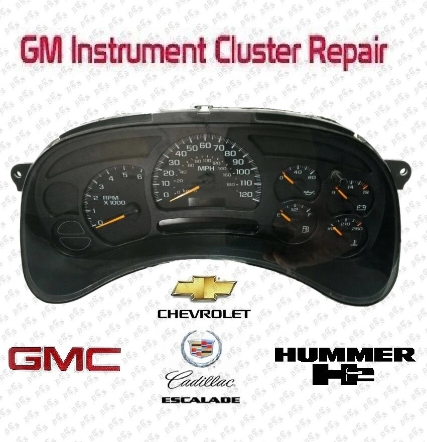 HUMMER H2 PREMIUM CUADRO DE INSTRUMENTOS SERVICIO DE REPARACIÓN VELOCÍMETRO 2003-2006 GM GMC Foto 4 de 4
