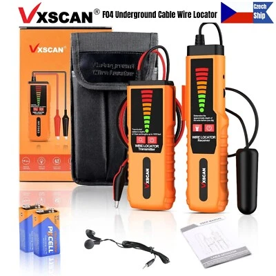 VXSCAN F04 Underground Cable Locator,Wire Tracer Cable Tester tool With Earphone - Bild 1 von 4