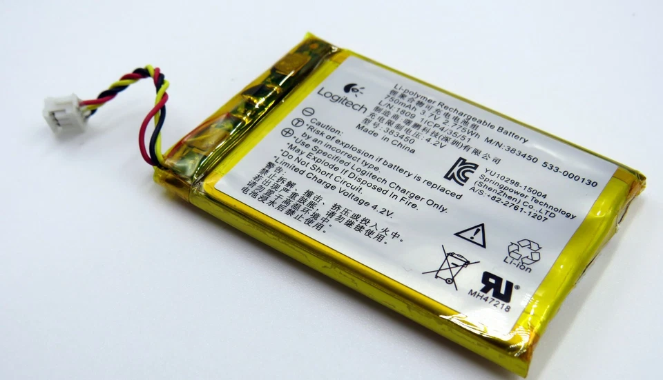 Logitech G900 & G903 original Ersatz-Akku, Li-polymer Akku, 750mAh 3,7V - Bild 3 von 4
