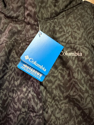 NWT Youth Columbia Omni Tech Interchange L(14-16)Gray/Black Camo Ski Jacket - Picture 2 of 10