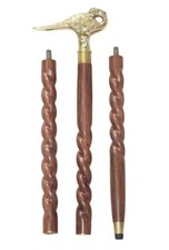 Vintage Swan Walking Stick With Black Walking Stick Cane