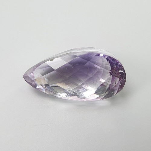 10.60cts Natural PURPLE RUTILE AMETHYST Gemstone Quartz Faceted Cut Pear 19*11mm - Picture 5 of 5