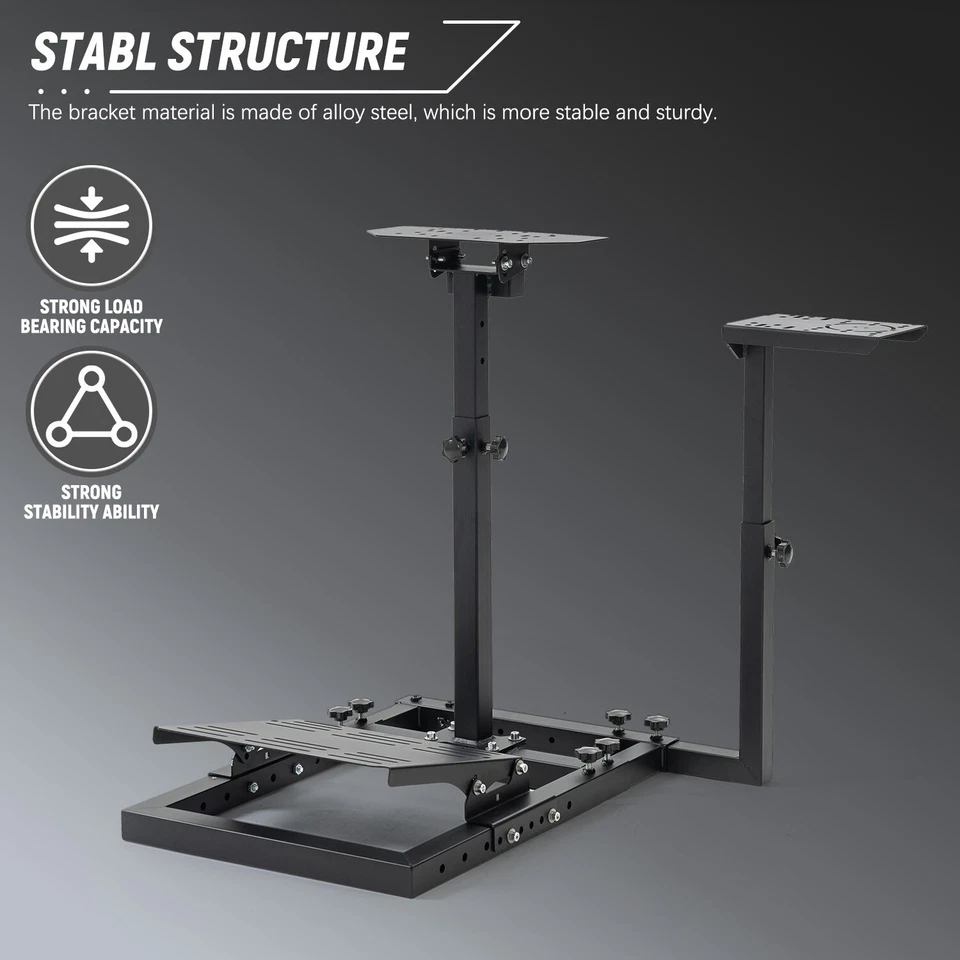 Hottoby G923 Upgrade Sim Racing Wheel Stand Adjustable Fit Logitech T150 Fanatec - Image 3 of 4