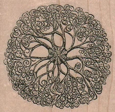 Tree Of Life 2 3/4 x 2 1/2" Rubber Stamp, Tree Stamp